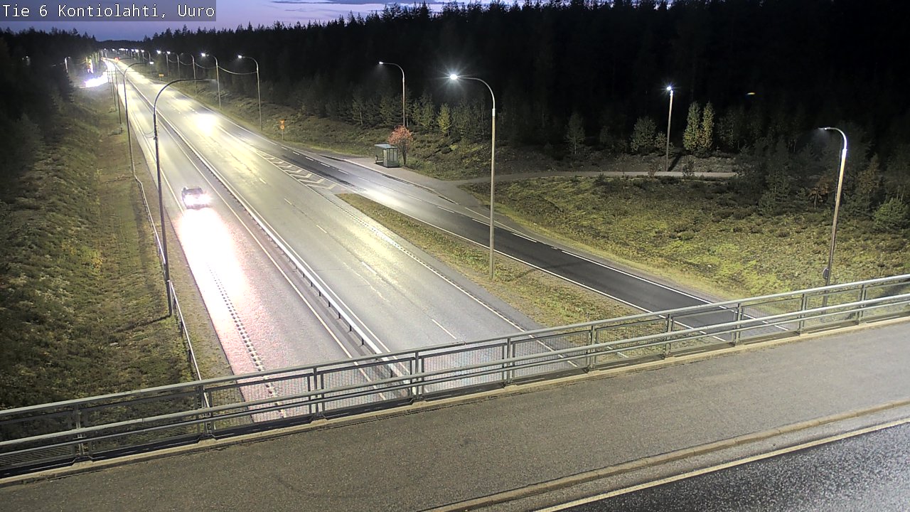 Weather Camera Image Väg 6 Kontiolax, Uuro, Kontiolahti, Pohjois-Karjala