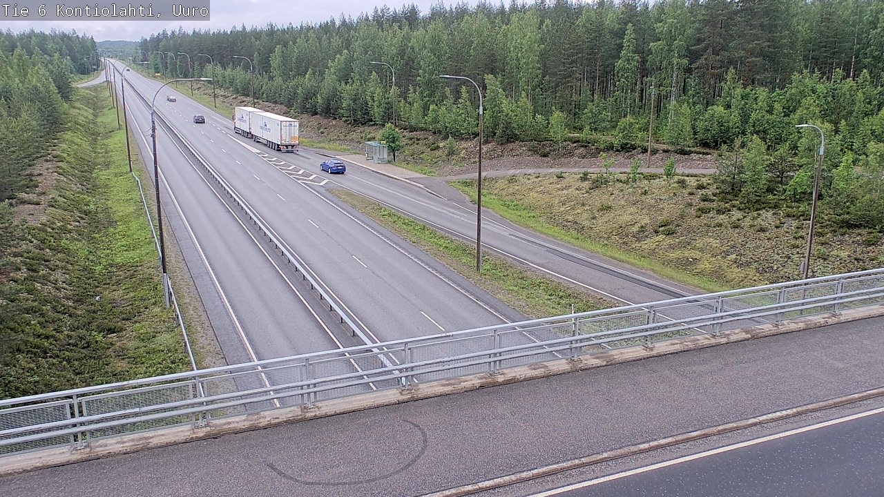 Weather Camera Image Väg 6 Kontiolax, Uuro, Kontiolahti, Pohjois-Karjala
