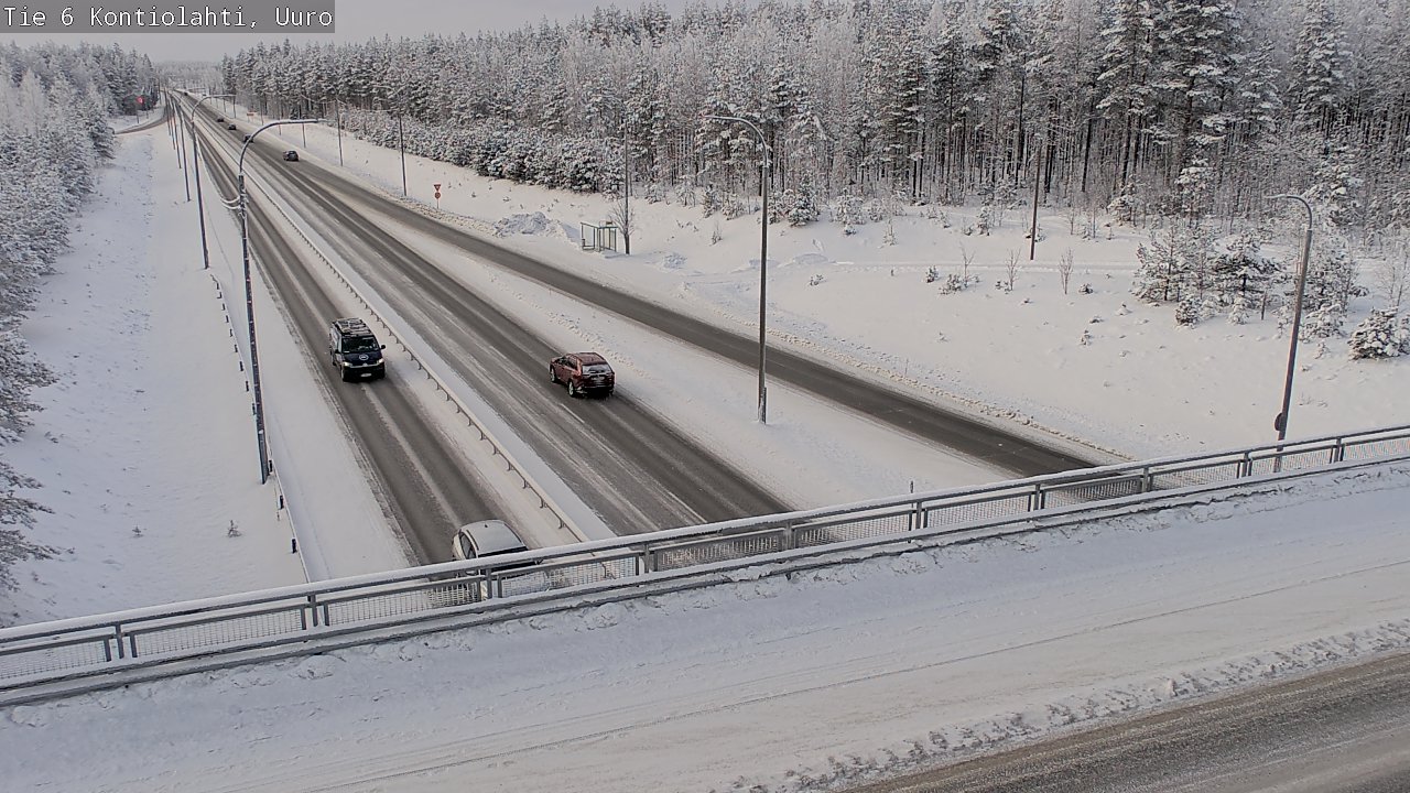 Weather Camera Image Road 6 Kontiolahti, Uuro, Kontiolahti, Pohjois-Karjala