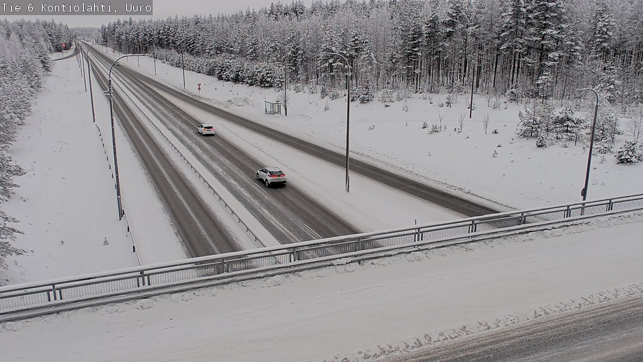 Weather Camera Image Road 6 Kontiolahti, Uuro, Kontiolahti, Pohjois-Karjala