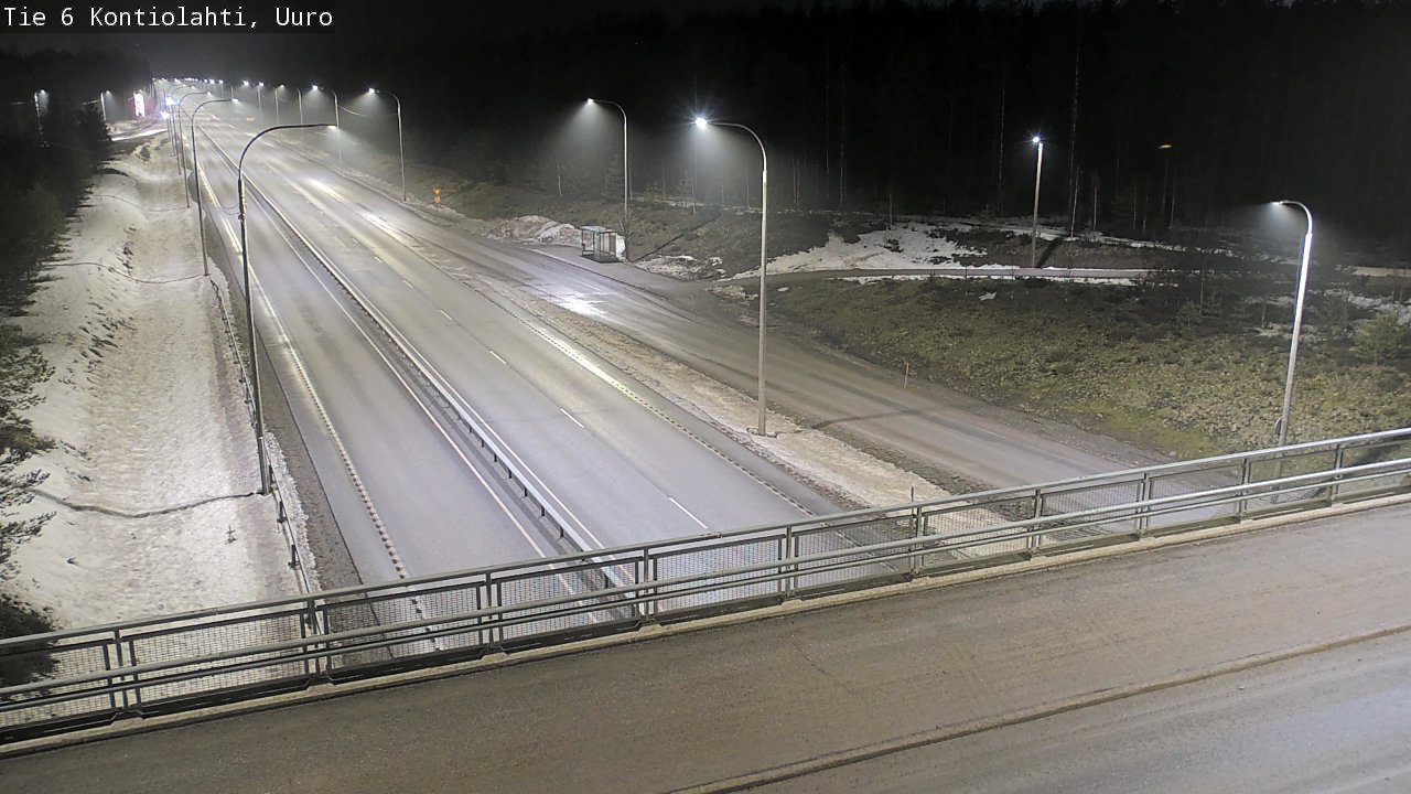 Weather Camera Image Road 6 Kontiolahti, Uuro, Kontiolahti, Pohjois-Karjala