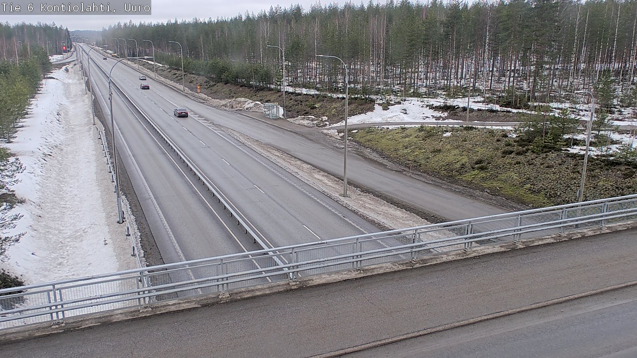 Weather Camera Image Väg 6 Kontiolax, Uuro, Kontiolahti, Pohjois-Karjala