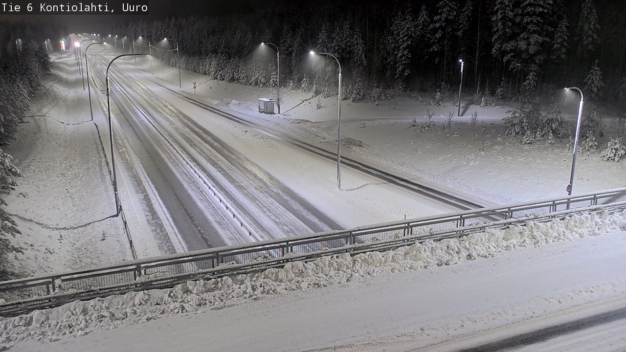 Weather Camera Image Väg 6 Kontiolax, Uuro, Kontiolahti, Pohjois-Karjala