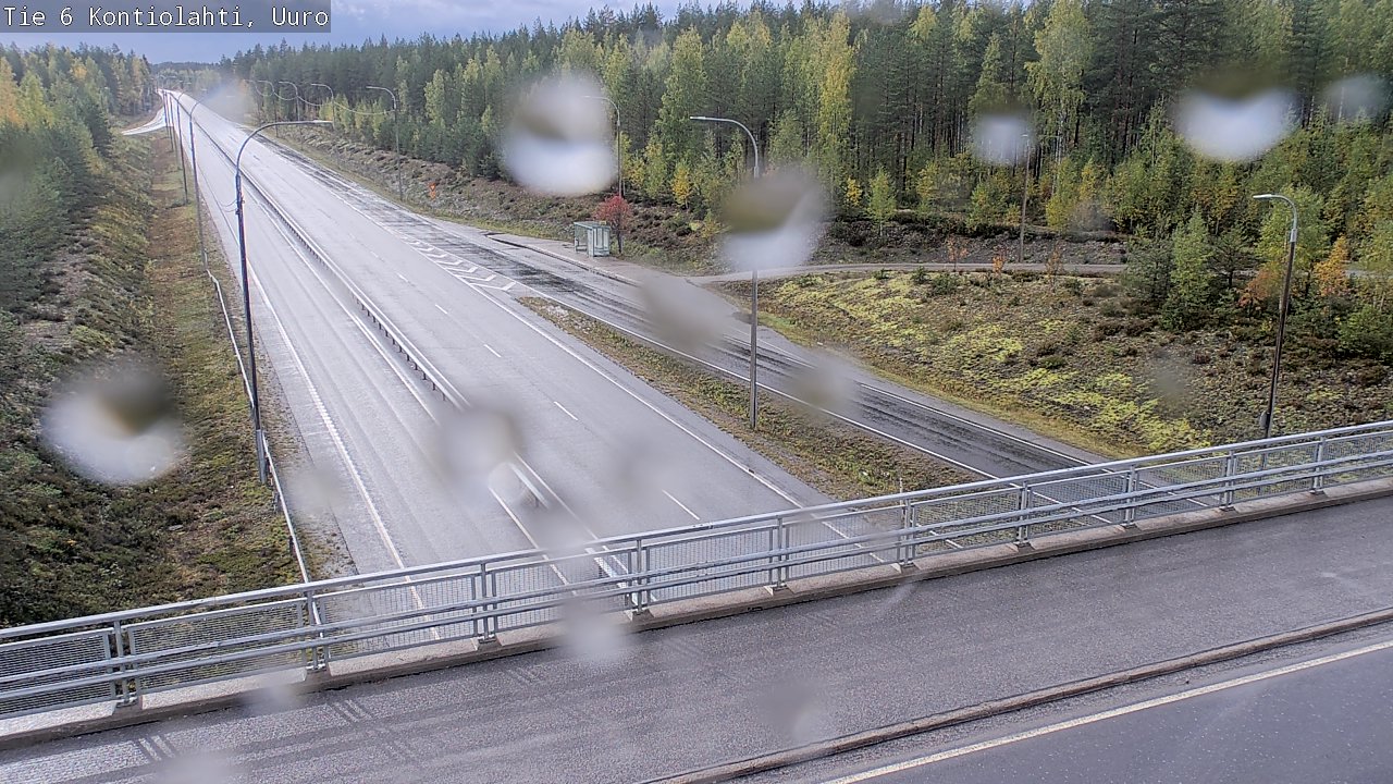 Weather Camera Image Väg 6 Kontiolax, Uuro, Kontiolahti, Pohjois-Karjala