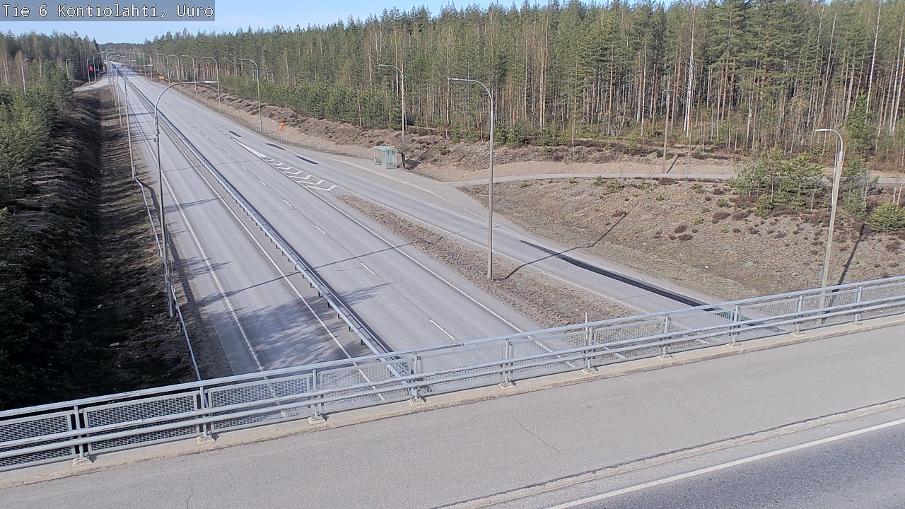 Weather Camera Image Road 6 Kontiolahti, Uuro, Kontiolahti, Pohjois-Karjala