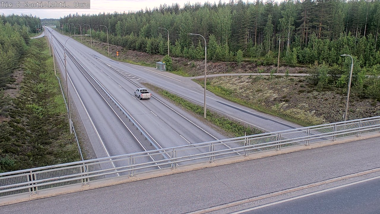 Weather Camera Image Road 6 Kontiolahti, Uuro, Kontiolahti, Pohjois-Karjala
