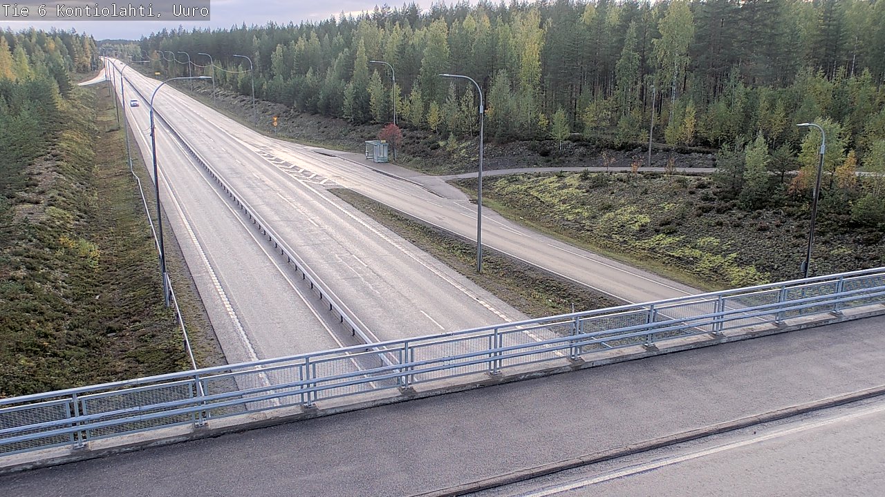 Weather Camera Image Väg 6 Kontiolax, Uuro, Kontiolahti, Pohjois-Karjala