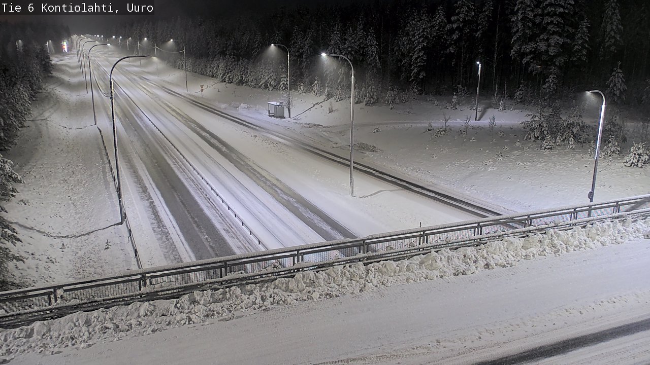 Weather Camera Image Väg 6 Kontiolax, Uuro, Kontiolahti, Pohjois-Karjala