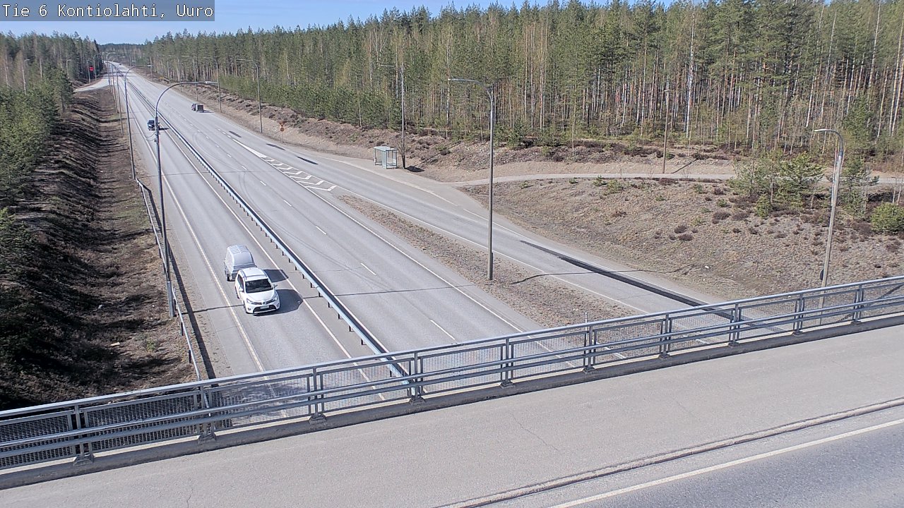 Weather Camera Image Road 6 Kontiolahti, Uuro, Kontiolahti, Pohjois-Karjala