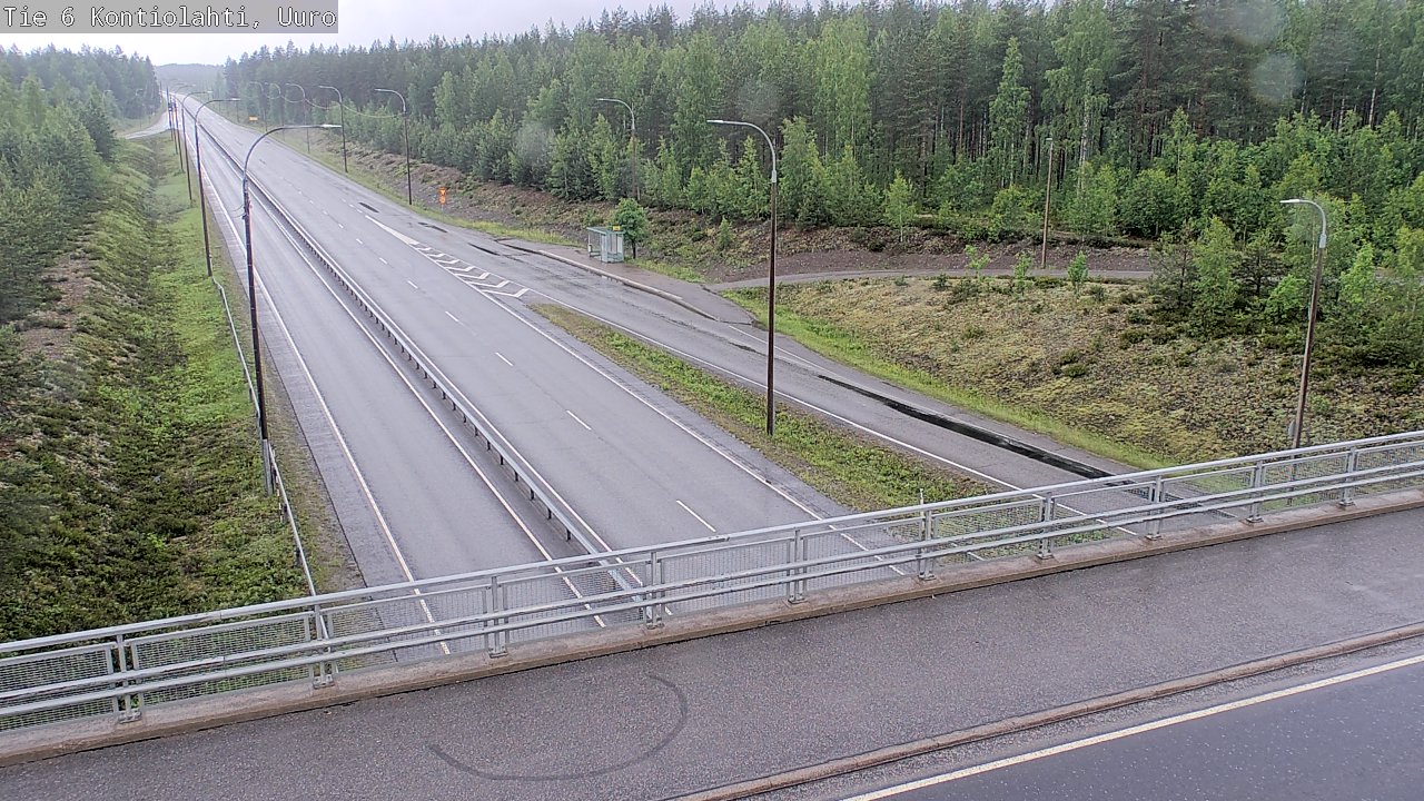 Weather Camera Image Väg 6 Kontiolax, Uuro, Kontiolahti, Pohjois-Karjala