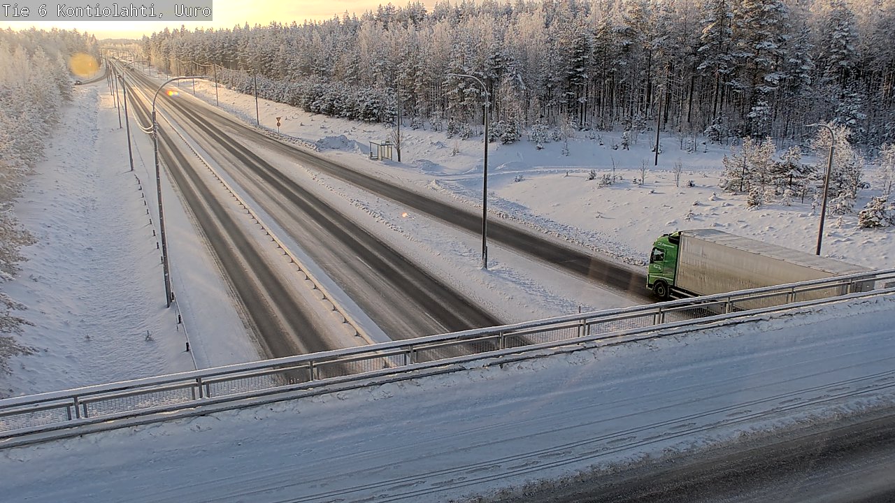 Weather Camera Image Väg 6 Kontiolax, Uuro, Kontiolahti, Pohjois-Karjala