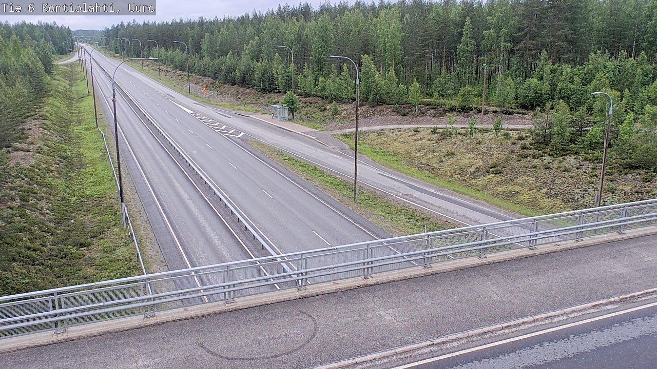Weather Camera Image Väg 6 Kontiolax, Uuro, Kontiolahti, Pohjois-Karjala