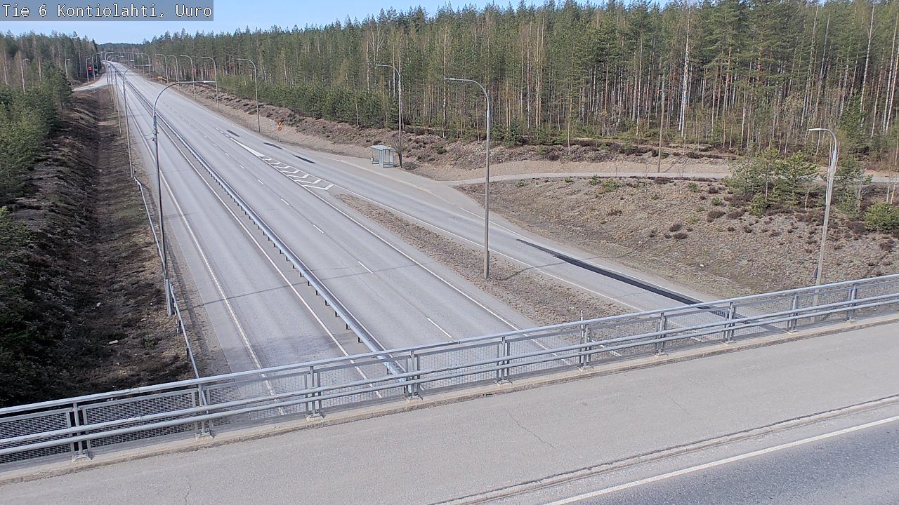Weather Camera Image Road 6 Kontiolahti, Uuro, Kontiolahti, Pohjois-Karjala