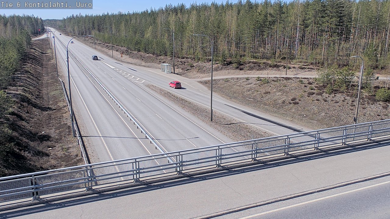 Weather Camera Image Road 6 Kontiolahti, Uuro, Kontiolahti, Pohjois-Karjala
