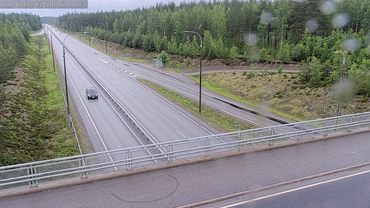 Weather Camera Image Road 6 Kontiolahti, Uuro, Kontiolahti, Pohjois-Karjala
