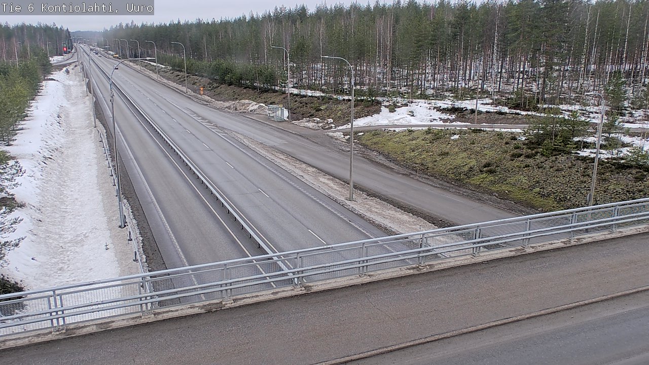 Weather Camera Image Väg 6 Kontiolax, Uuro, Kontiolahti, Pohjois-Karjala