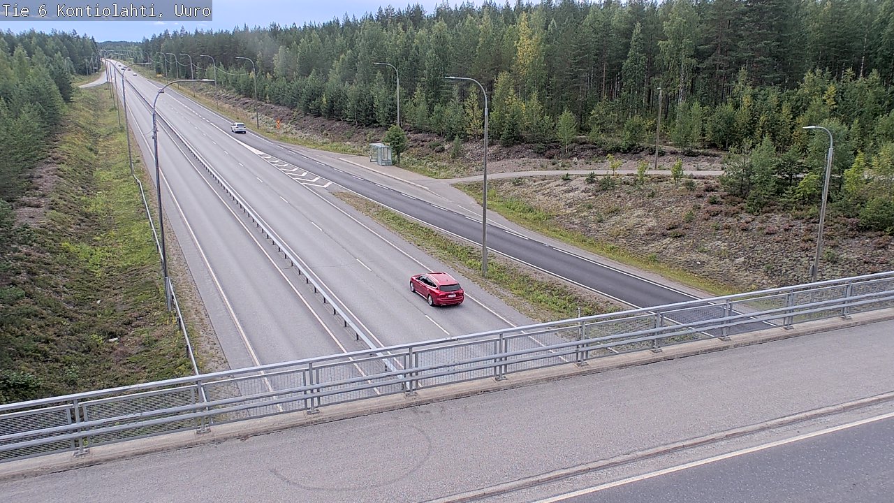Weather Camera Image Väg 6 Kontiolax, Uuro, Kontiolahti, Pohjois-Karjala