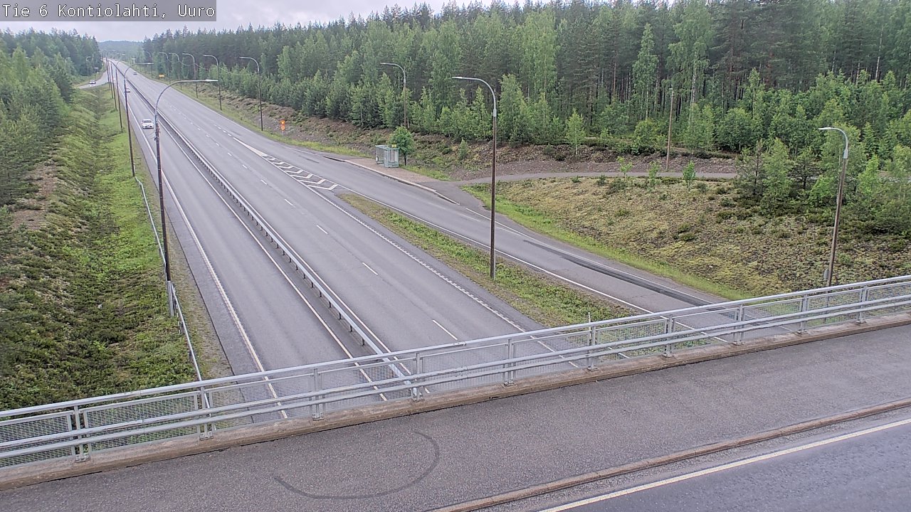 Weather Camera Image Väg 6 Kontiolax, Uuro, Kontiolahti, Pohjois-Karjala