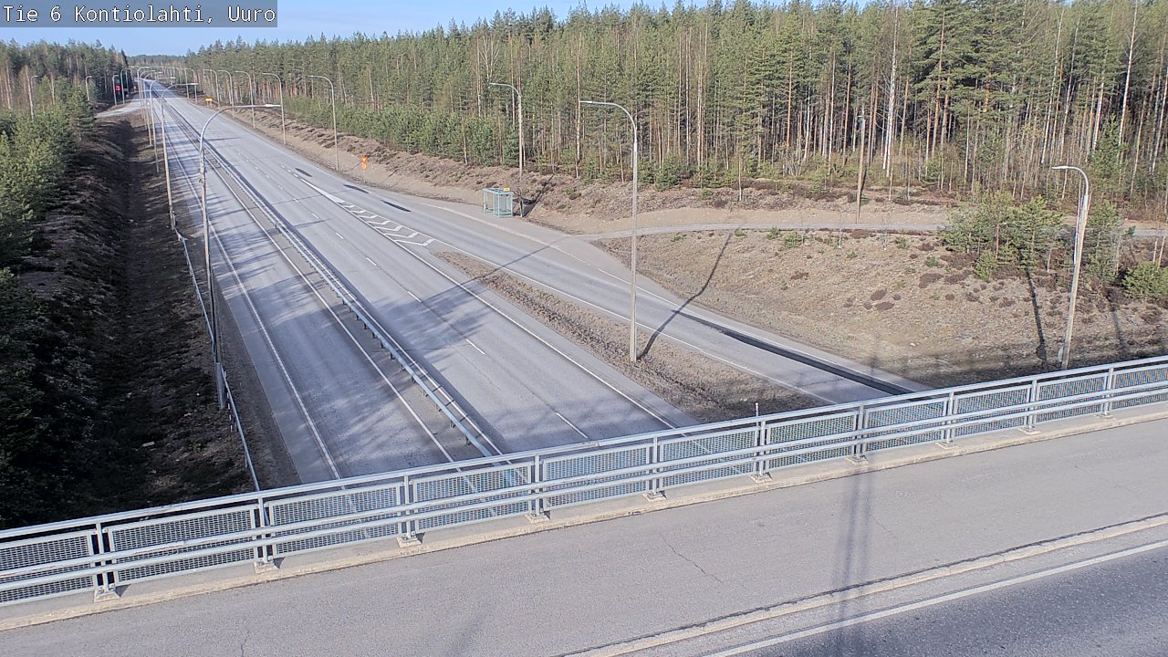 Weather Camera Image Road 6 Kontiolahti, Uuro, Kontiolahti, Pohjois-Karjala