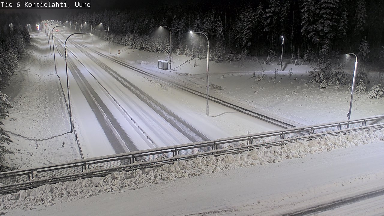 Weather Camera Image Väg 6 Kontiolax, Uuro, Kontiolahti, Pohjois-Karjala