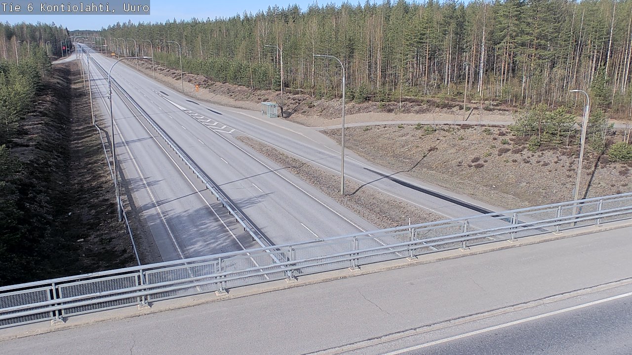 Weather Camera Image Road 6 Kontiolahti, Uuro, Kontiolahti, Pohjois-Karjala