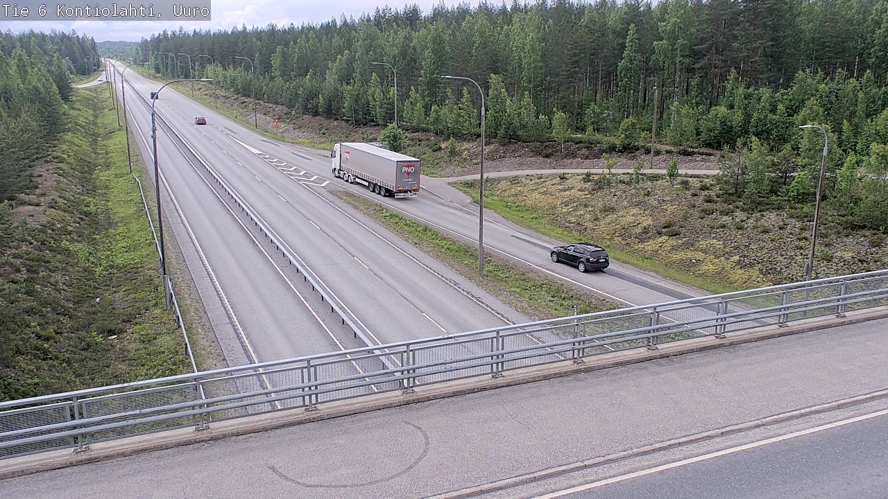 Weather Camera Image Väg 6 Kontiolax, Uuro, Kontiolahti, Pohjois-Karjala