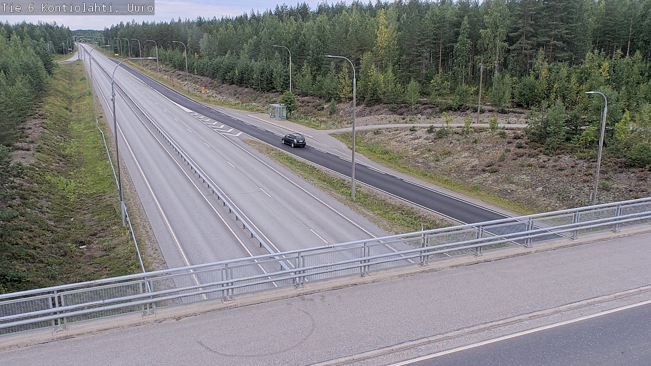 Weather Camera Image Road 6 Kontiolahti, Uuro, Kontiolahti, Pohjois-Karjala