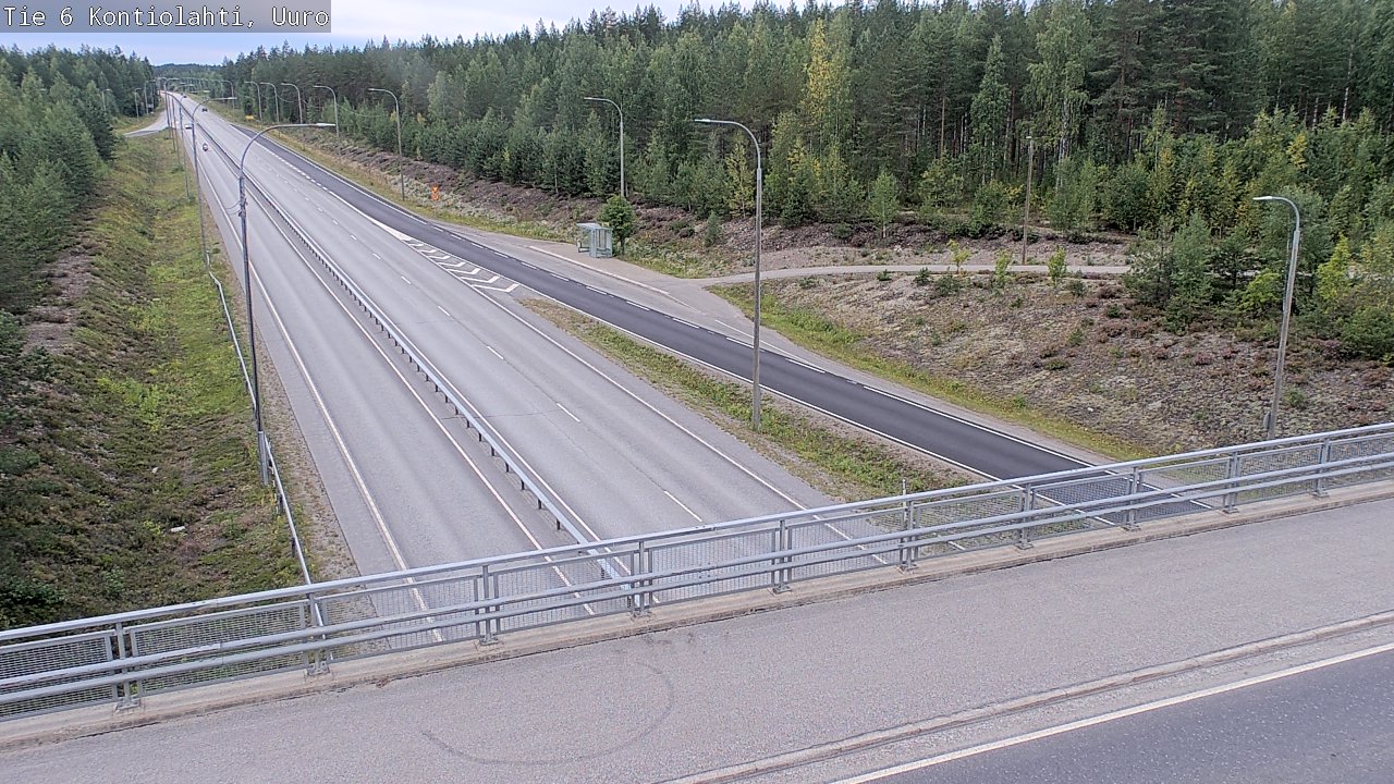 Weather Camera Image Väg 6 Kontiolax, Uuro, Kontiolahti, Pohjois-Karjala