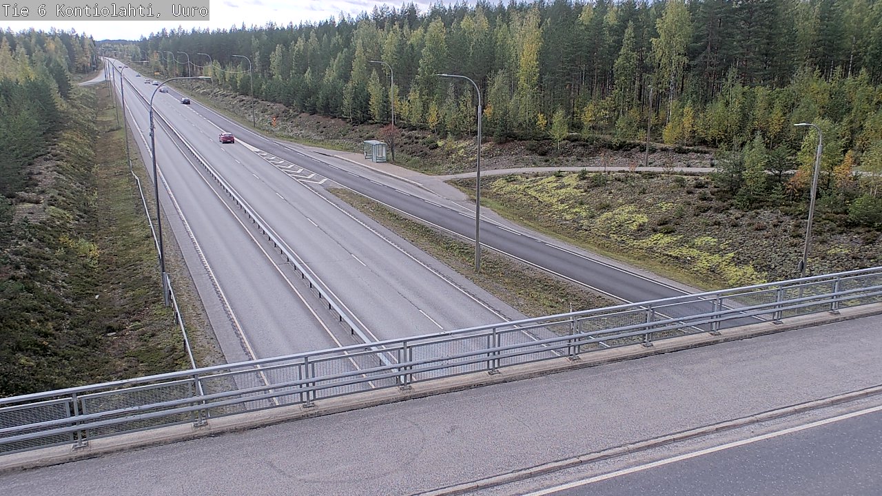 Weather Camera Image Road 6 Kontiolahti, Uuro, Kontiolahti, Pohjois-Karjala