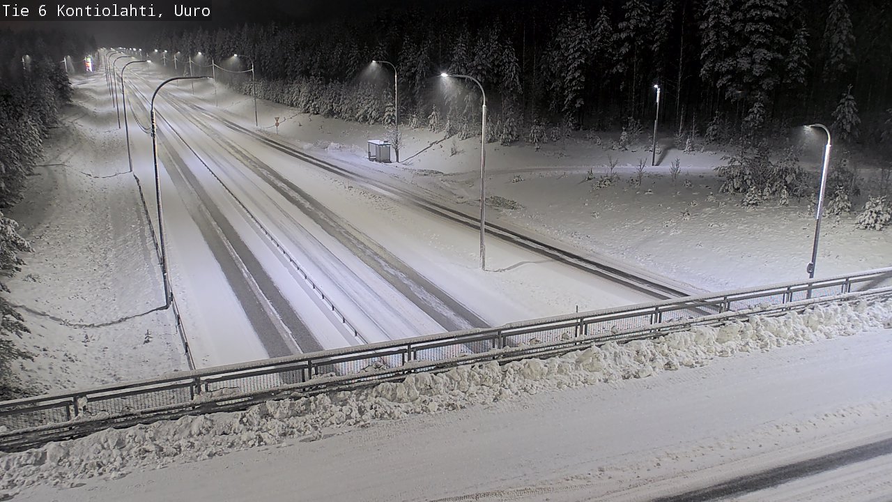 Weather Camera Image Väg 6 Kontiolax, Uuro, Kontiolahti, Pohjois-Karjala