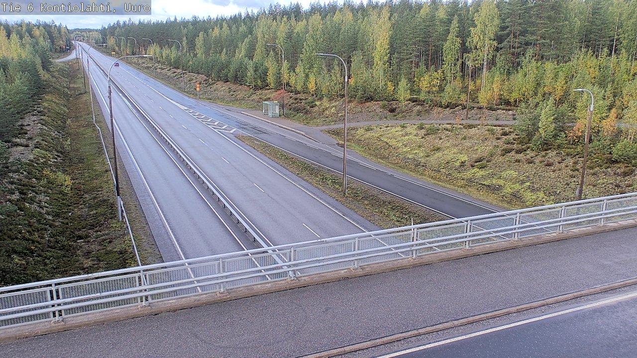 Weather Camera Image Väg 6 Kontiolax, Uuro, Kontiolahti, Pohjois-Karjala