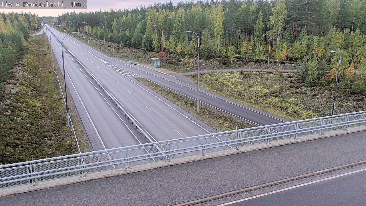 Weather Camera Image Väg 6 Kontiolax, Uuro, Kontiolahti, Pohjois-Karjala