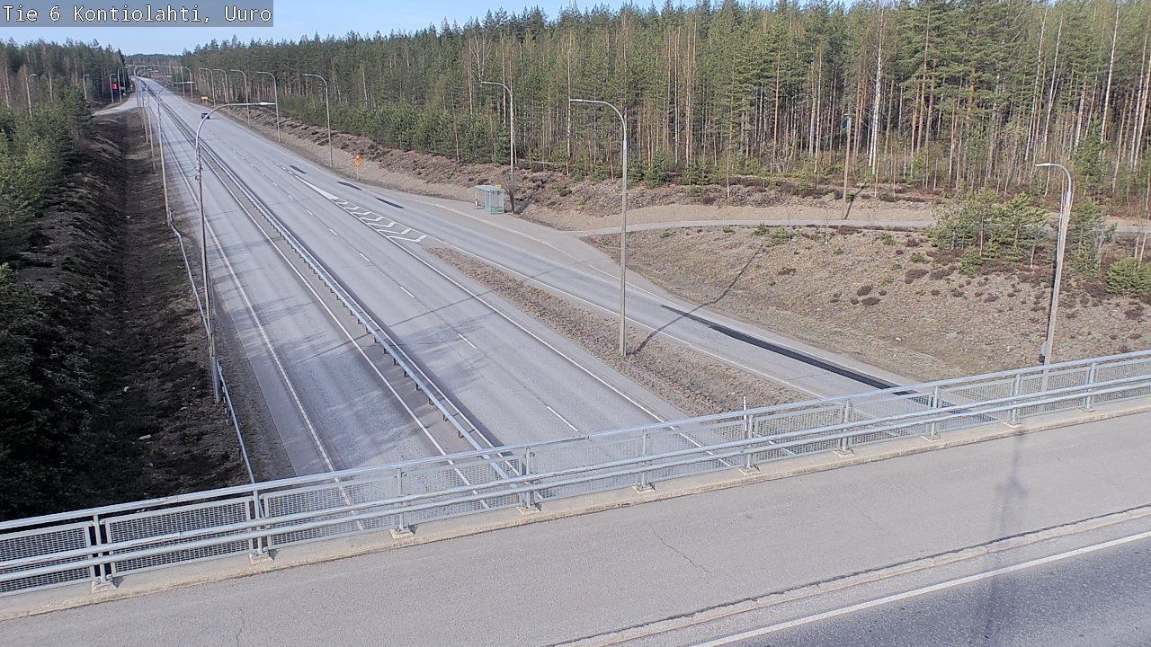 Weather Camera Image Road 6 Kontiolahti, Uuro, Kontiolahti, Pohjois-Karjala