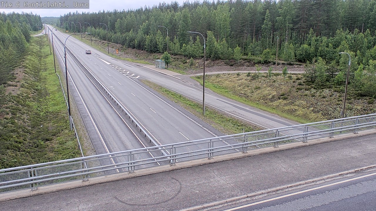 Weather Camera Image Väg 6 Kontiolax, Uuro, Kontiolahti, Pohjois-Karjala