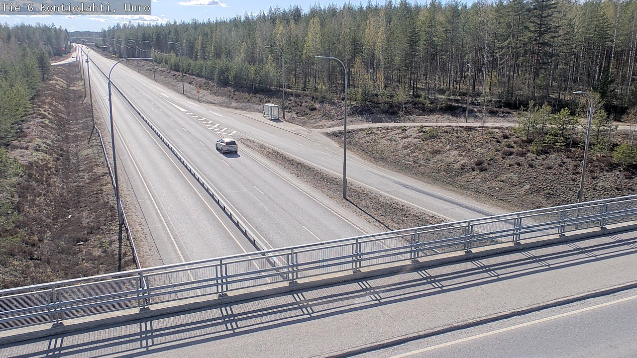Kelikamerat Kuva Tie 6 Kontiolahti, Uuro, Kontiolahti, Pohjois-Karjala
