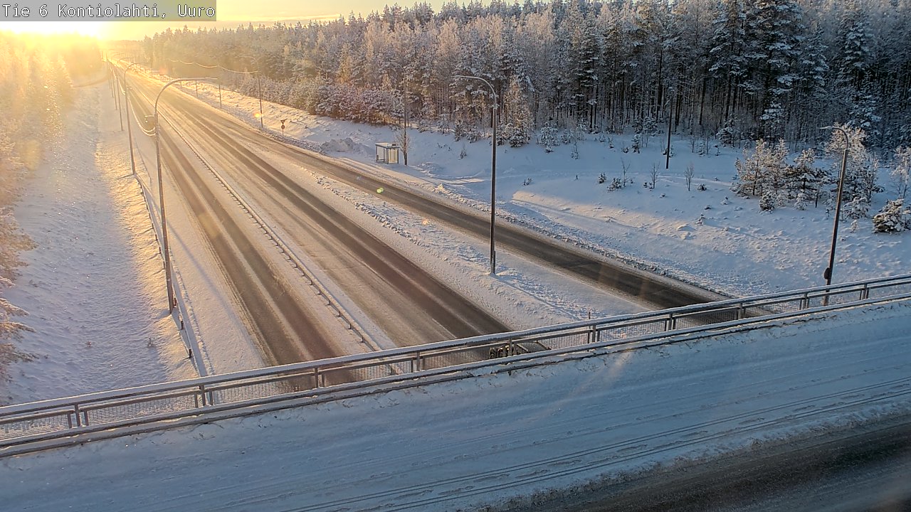 Weather Camera Image Väg 6 Kontiolax, Uuro, Kontiolahti, Pohjois-Karjala