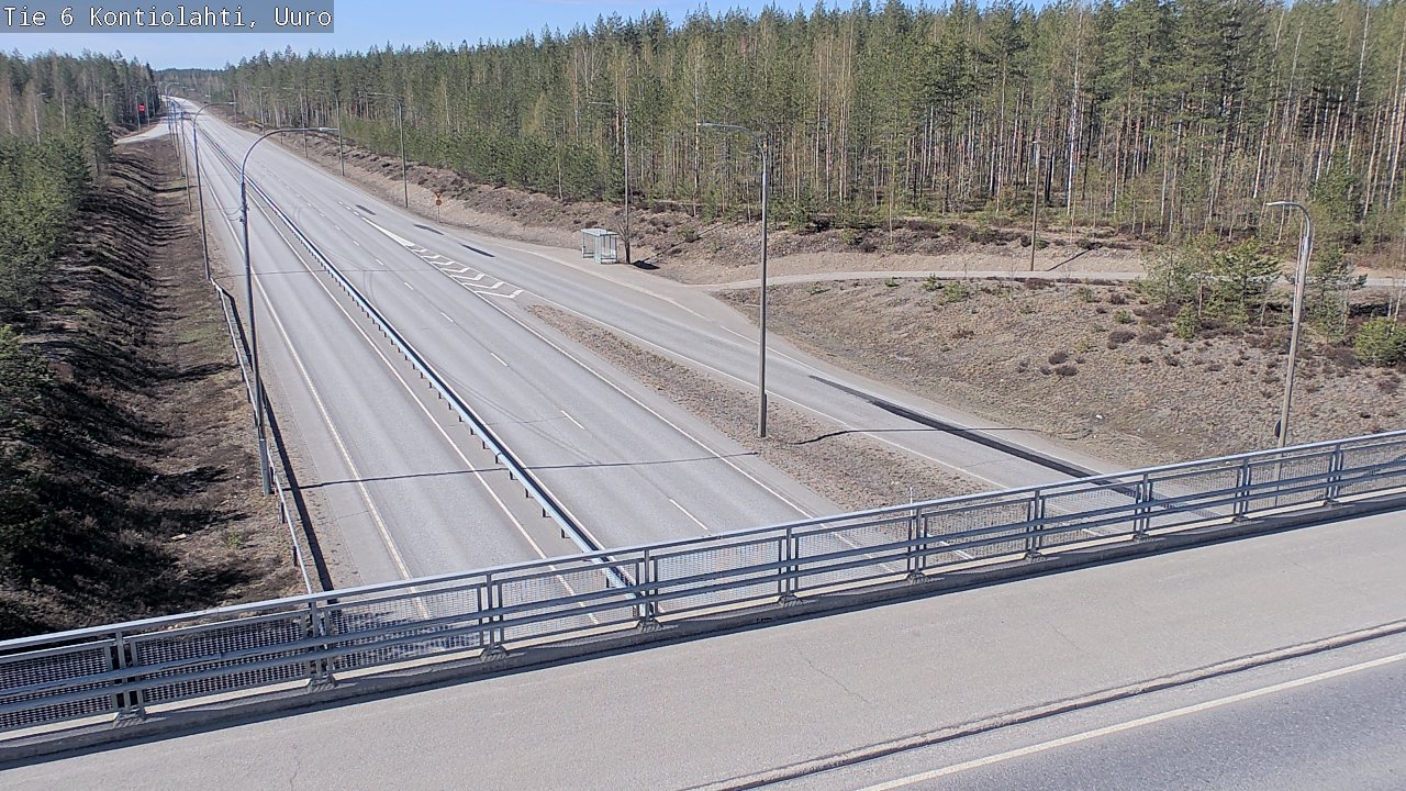 Weather Camera Image Road 6 Kontiolahti, Uuro, Kontiolahti, Pohjois-Karjala