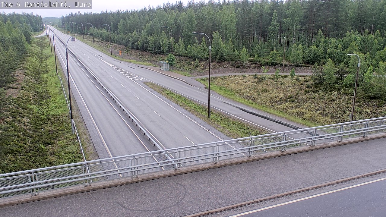 Weather Camera Image Väg 6 Kontiolax, Uuro, Kontiolahti, Pohjois-Karjala