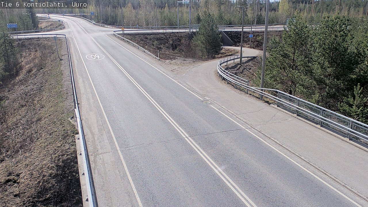 Weather Camera Image Road 6 Kontiolahti, Uuro, Kontiolahti, Pohjois-Karjala