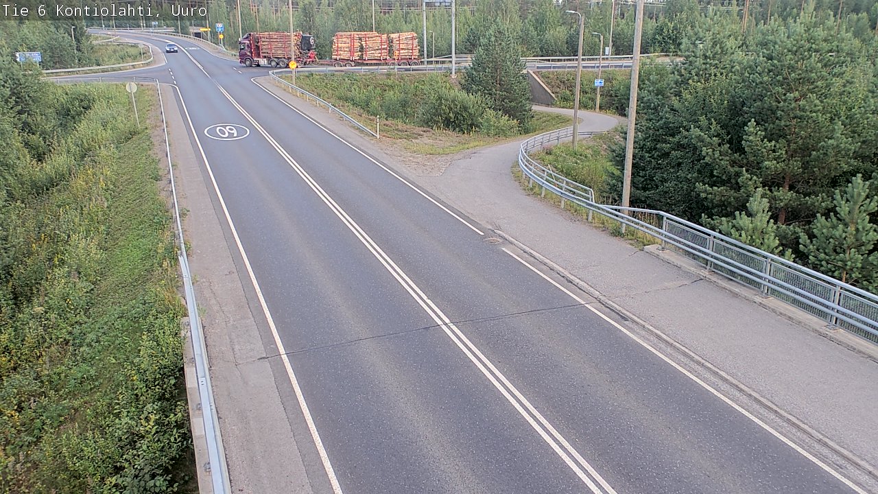 Kelikamerat Kuva Tie 6 Kontiolahti, Uuro, Kontiolahti, Pohjois-Karjala