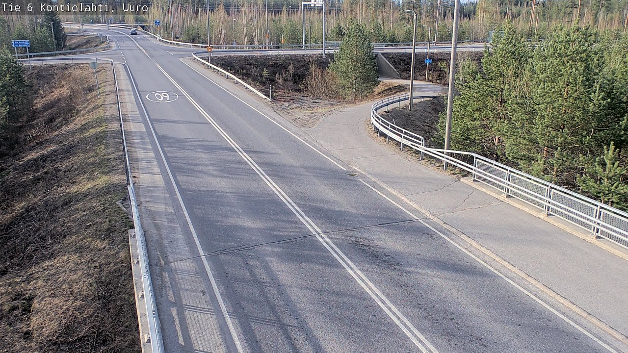Weather Camera Image Road 6 Kontiolahti, Uuro, Kontiolahti, Pohjois-Karjala
