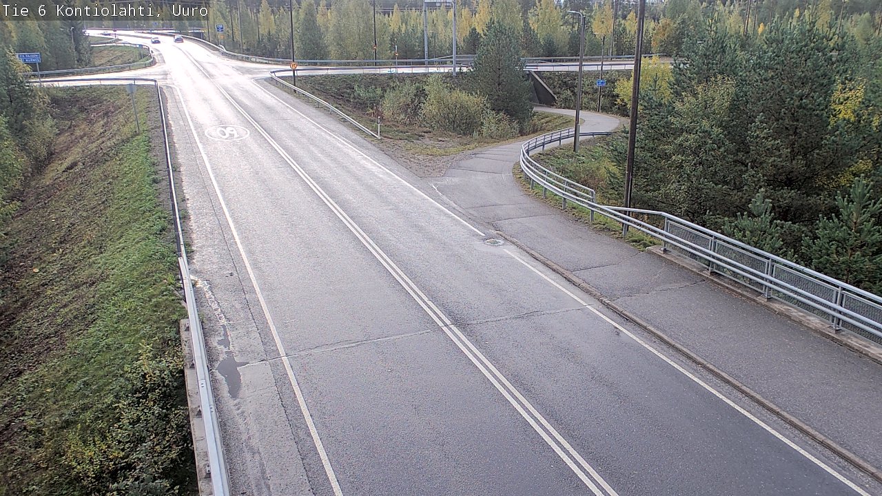 Weather Camera Image Road 6 Kontiolahti, Uuro, Kontiolahti, Pohjois-Karjala