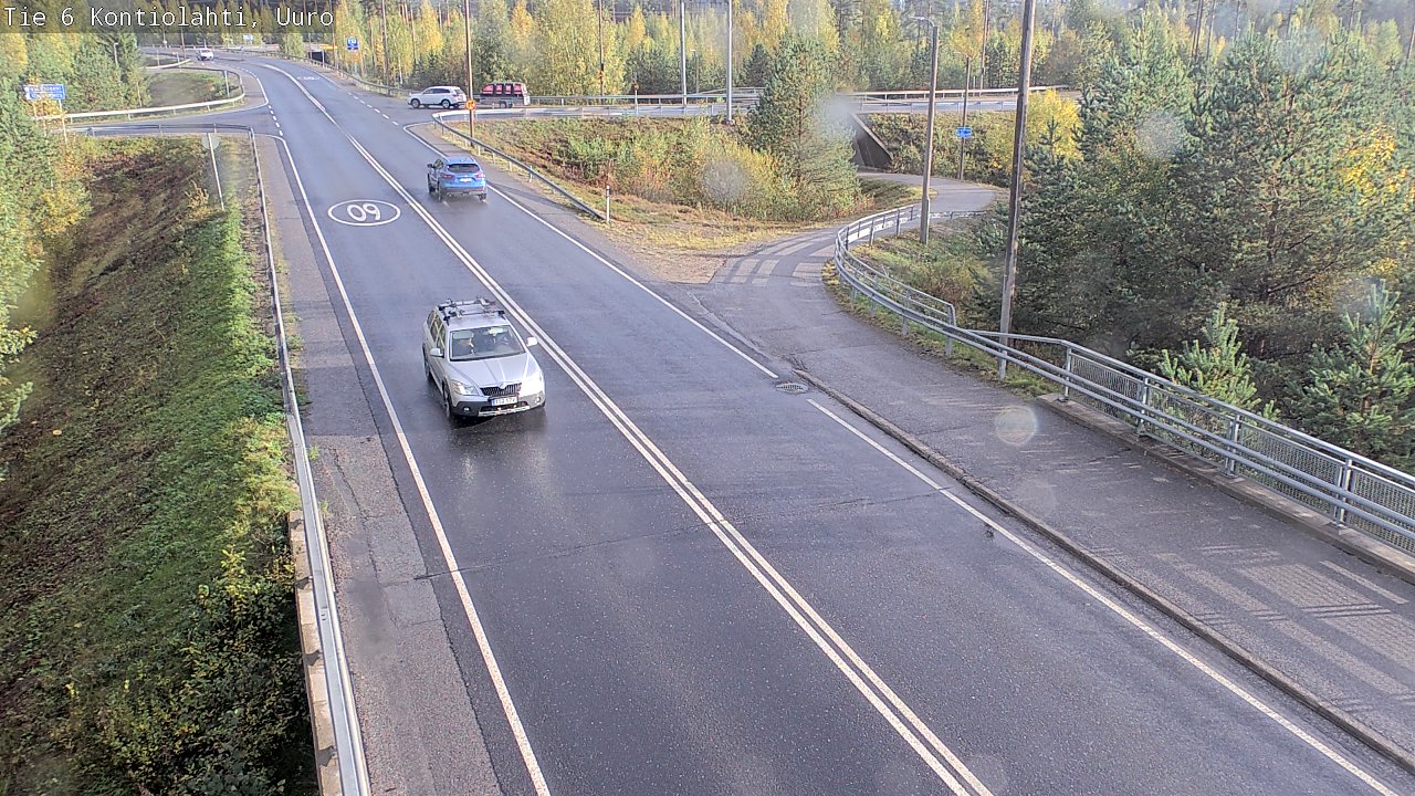 Weather Camera Image Road 6 Kontiolahti, Uuro, Kontiolahti, Pohjois-Karjala