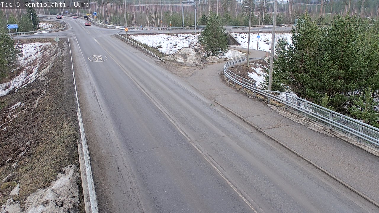 Weather Camera Image Väg 6 Kontiolax, Uuro, Kontiolahti, Pohjois-Karjala