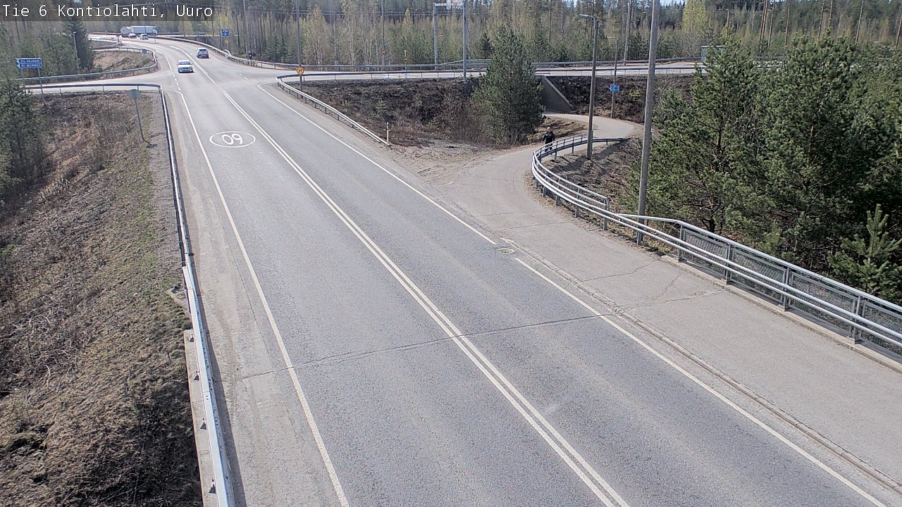 Weather Camera Image Road 6 Kontiolahti, Uuro, Kontiolahti, Pohjois-Karjala
