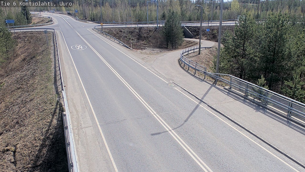 Weather Camera Image Väg 6 Kontiolax, Uuro, Kontiolahti, Pohjois-Karjala