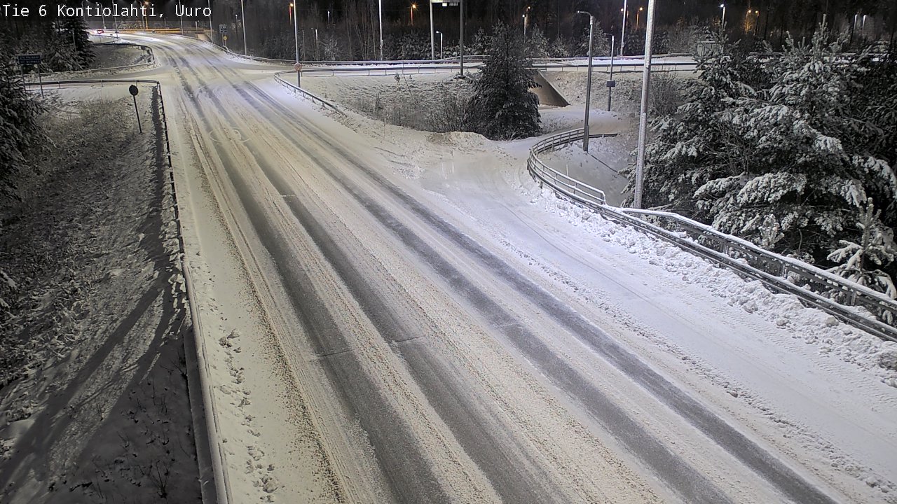 Weather Camera Image Väg 6 Kontiolax, Uuro, Kontiolahti, Pohjois-Karjala