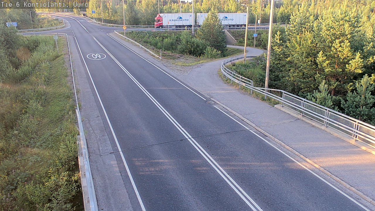 Weather Camera Image Road 6 Kontiolahti, Uuro, Kontiolahti, Pohjois-Karjala