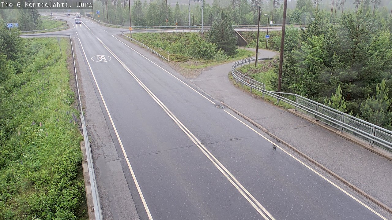 Weather Camera Image Road 6 Kontiolahti, Uuro, Kontiolahti, Pohjois-Karjala