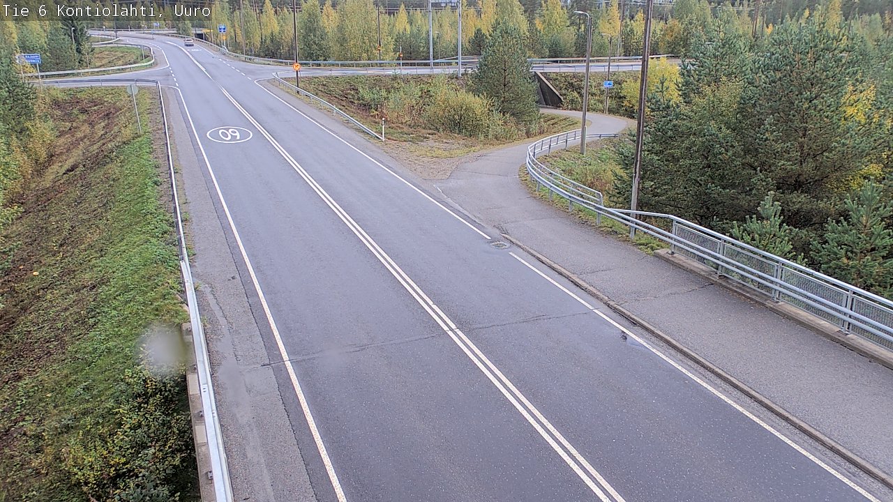 Weather Camera Image Road 6 Kontiolahti, Uuro, Kontiolahti, Pohjois-Karjala